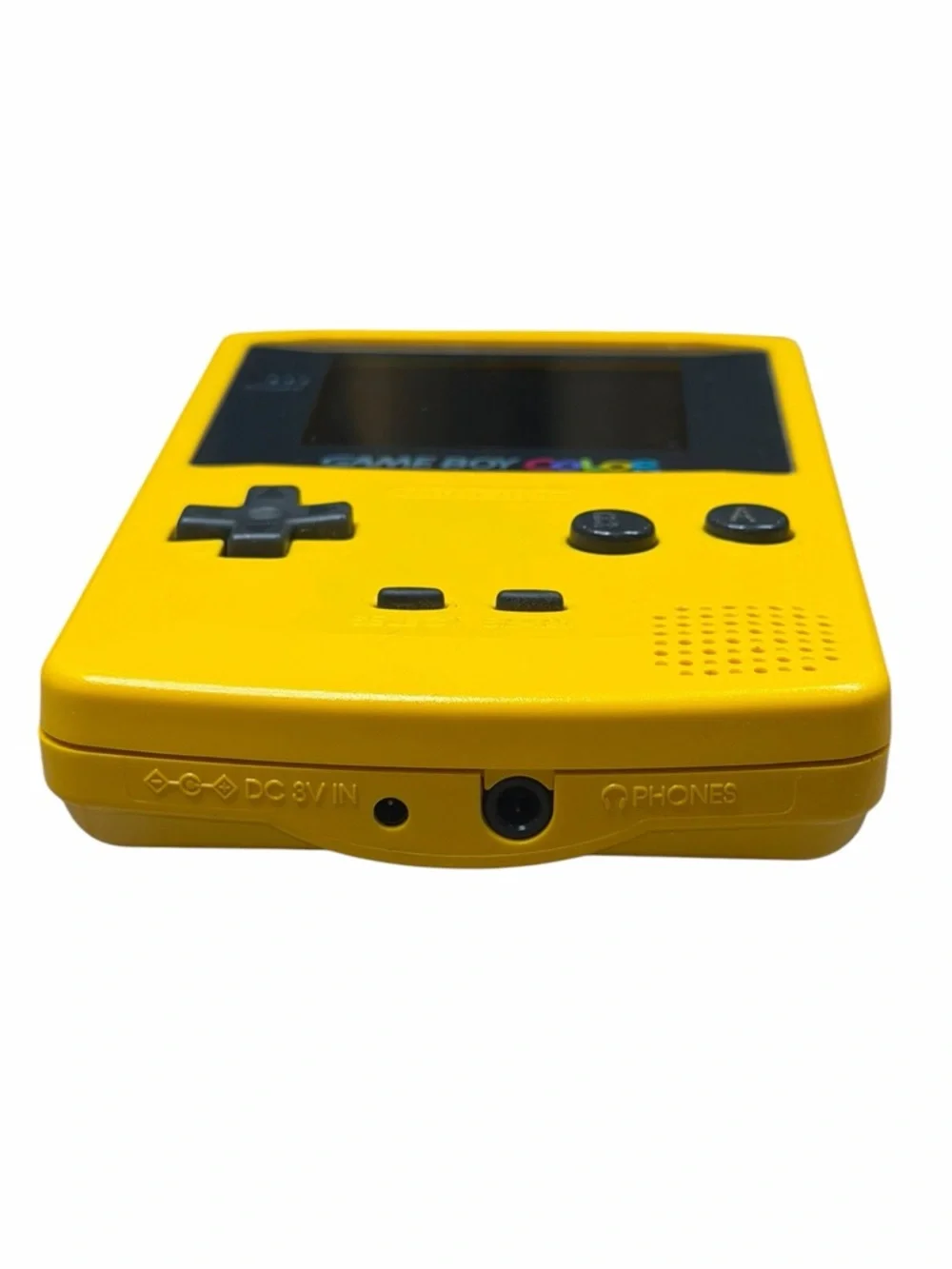 Vintage Yellow Game Boy Color with Carrying Case, Worm Light & Two Games